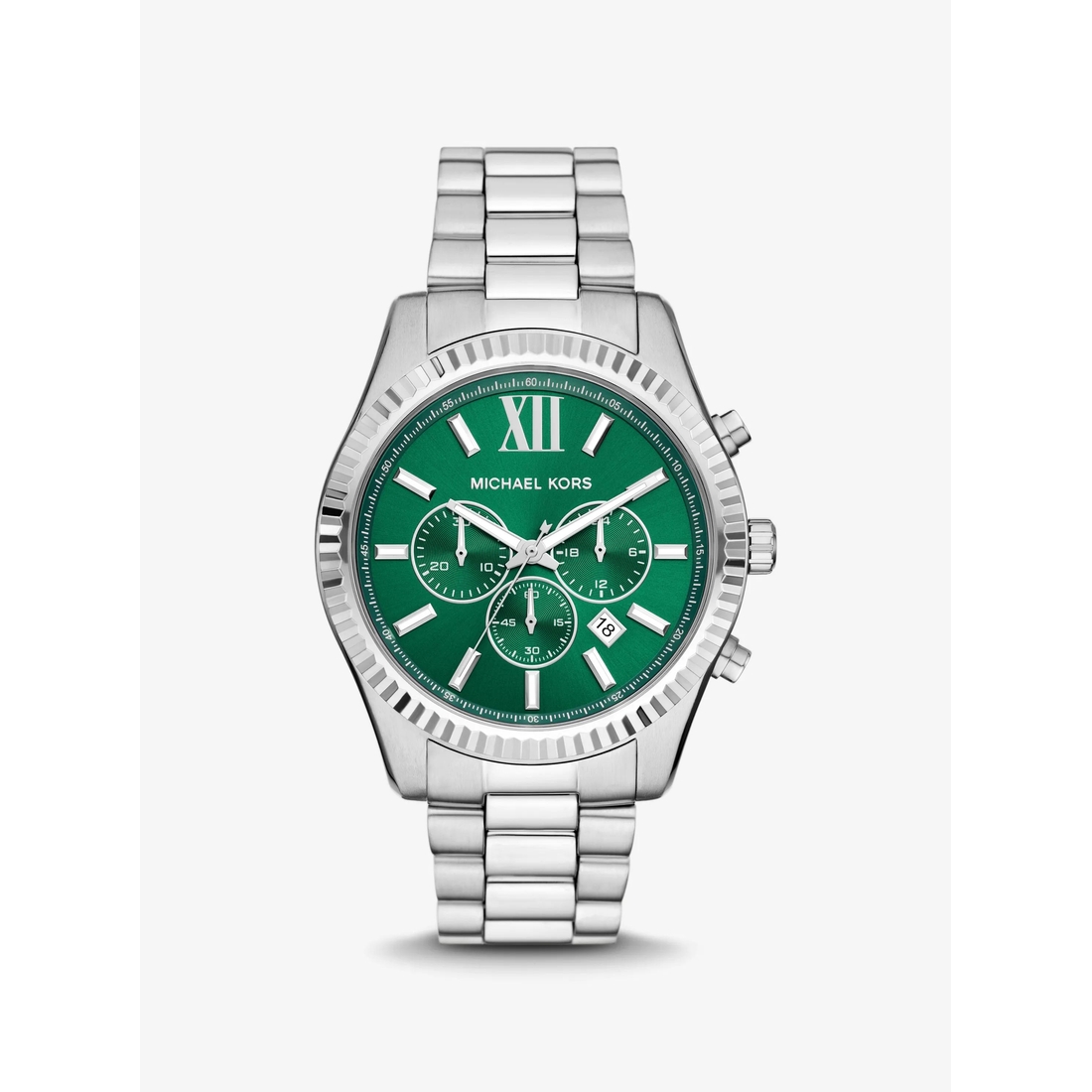 Michael Kors Oversized Lexington Silver-Tone Watch