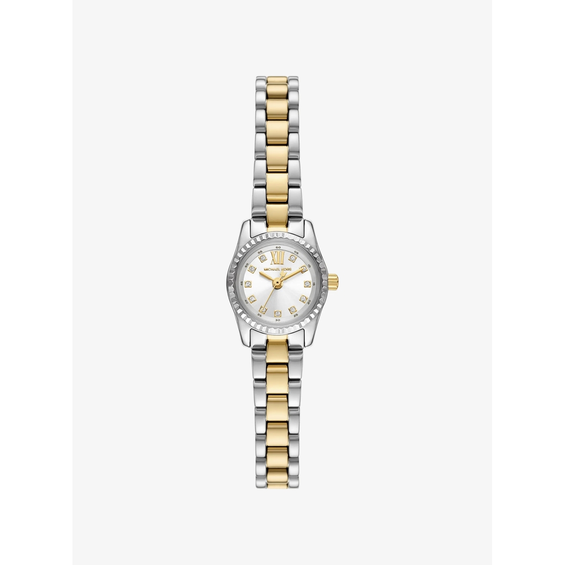 Michael Kors Micro Lexington Pavé Two-Tone Watch