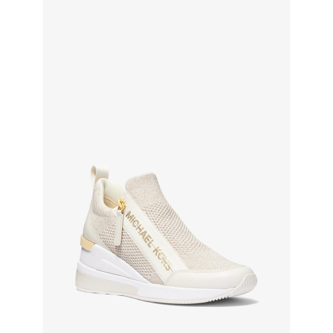 Michael Kors Willis Metallic Stretch Knit Trainer