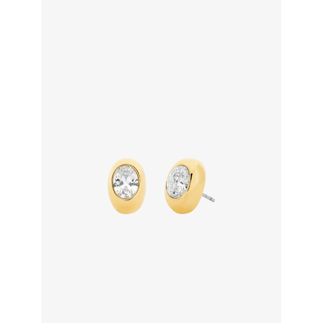 Michael Kors Oval Stone Stud Earrings