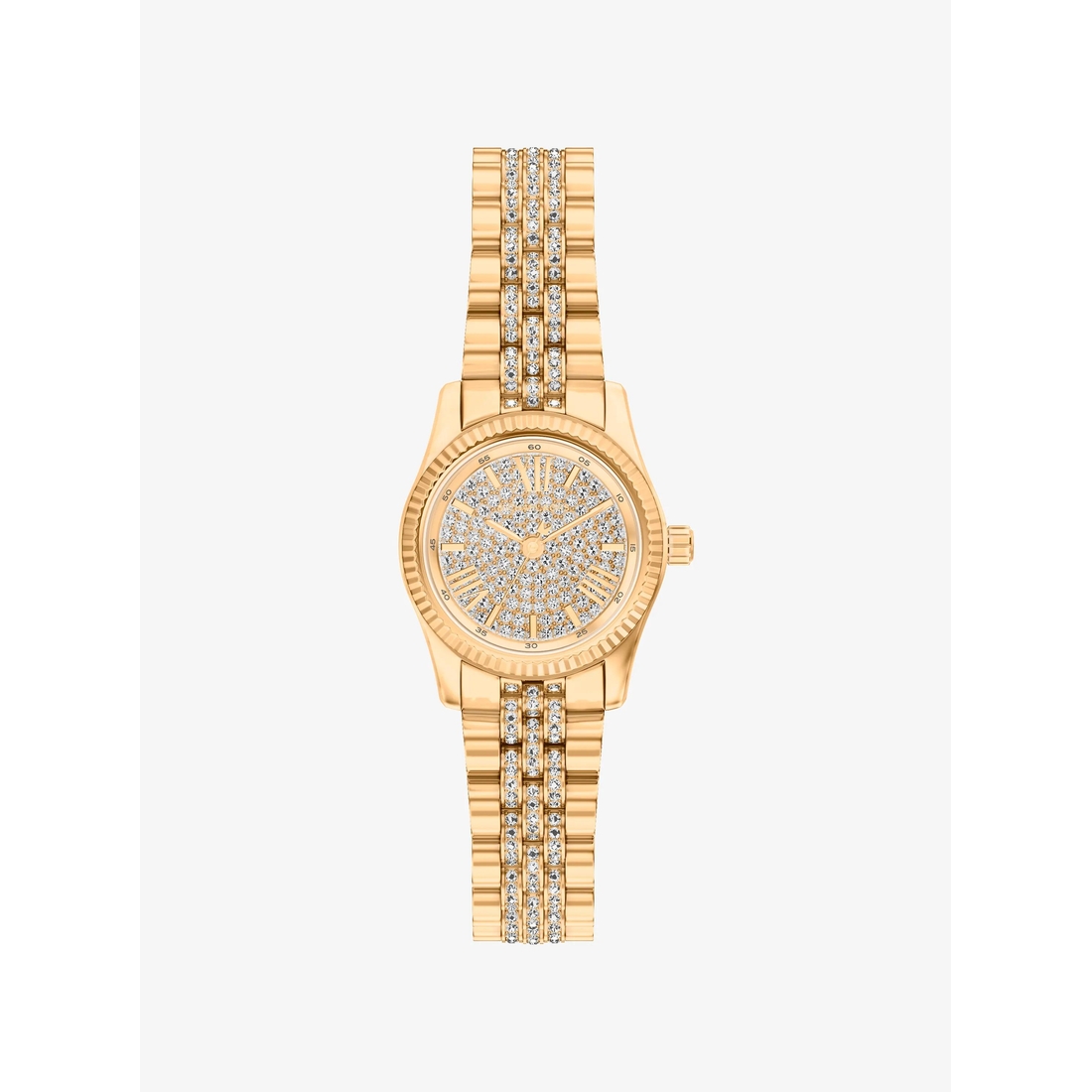 Michael Kors Petite Lexington Pavé Gold-Tone Watch available  display picture 1
