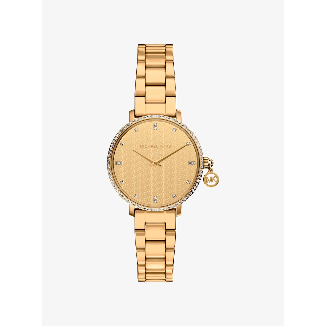 Michael Kors Mini Pyper Pavé Gold-Tone Watch