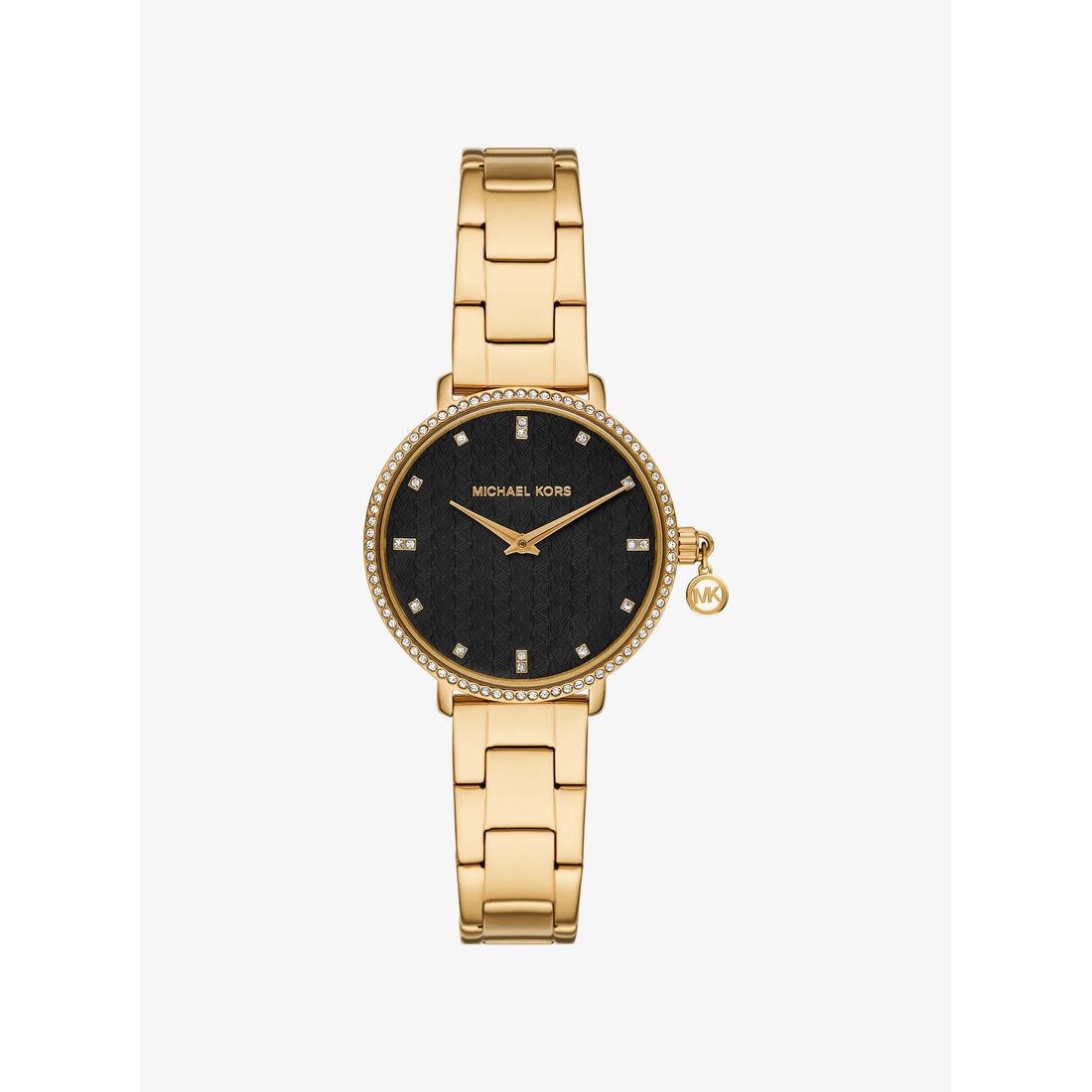 Michael Kors Mini Pyper Pavé Gold-Tone Watch