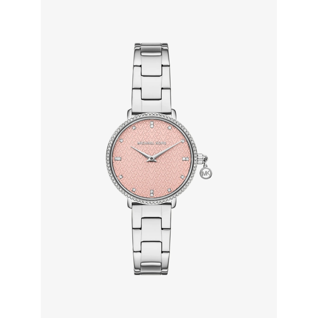 Michael Kors Mini Pyper Pavé Silver-Tone Watch