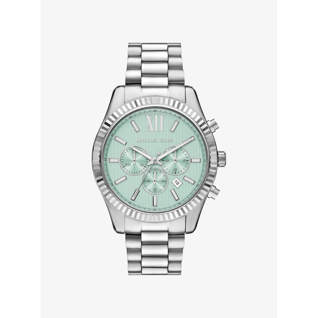 Michael Kors Oversized Lexington Silver-Tone Watch