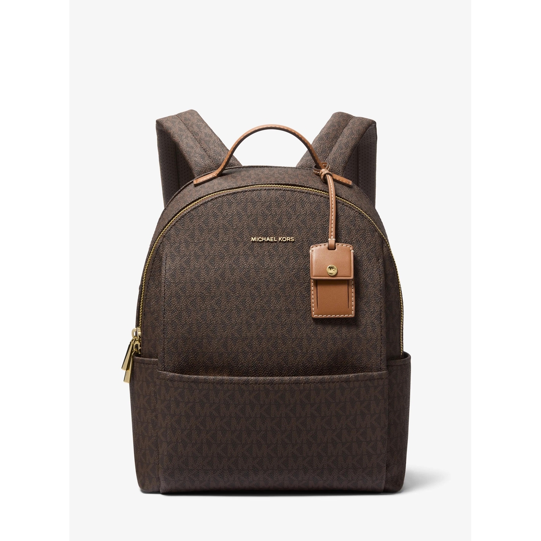 Michael Kors Sable Medium Signature Logo Backpack