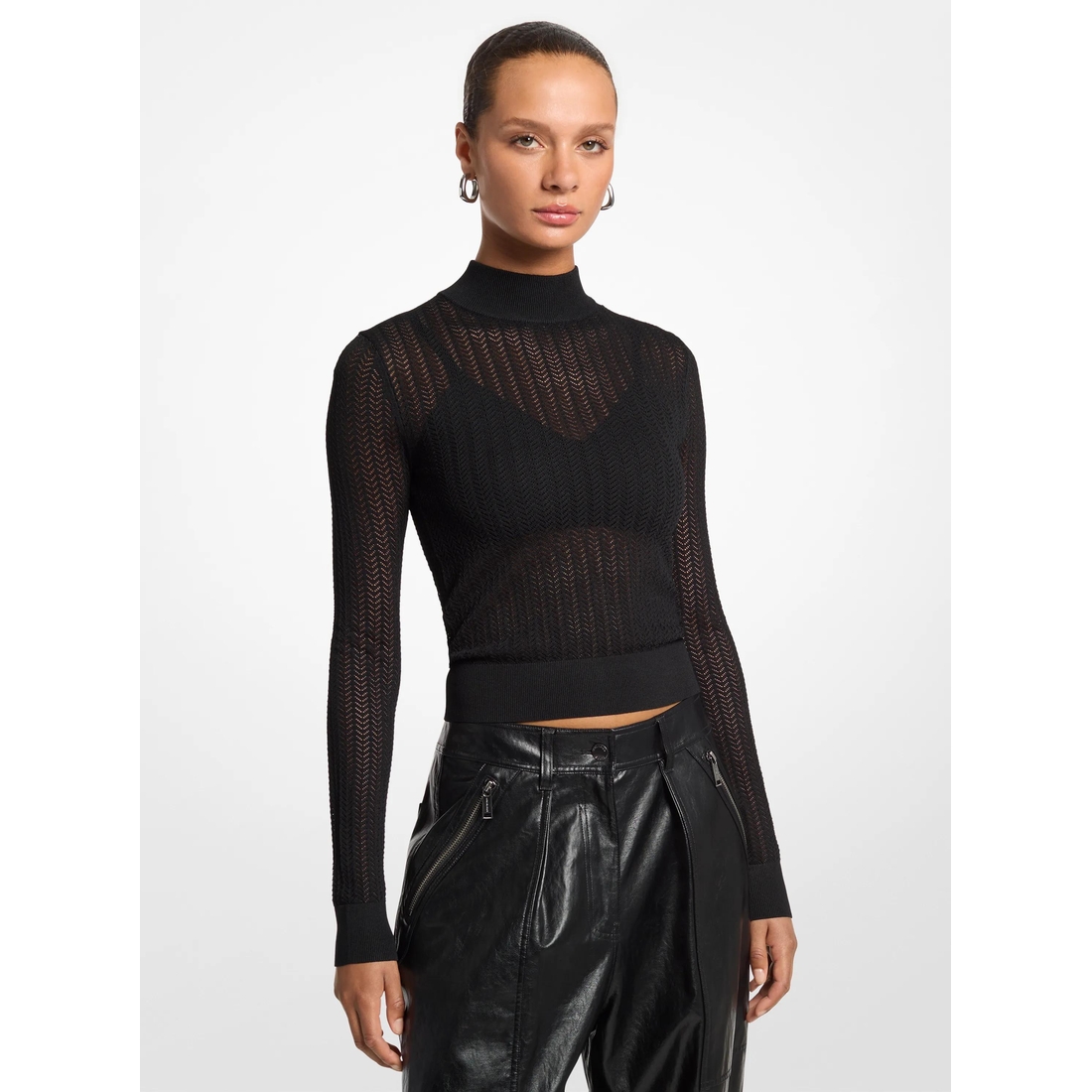 Michael Kors Knit Sheer Sweater