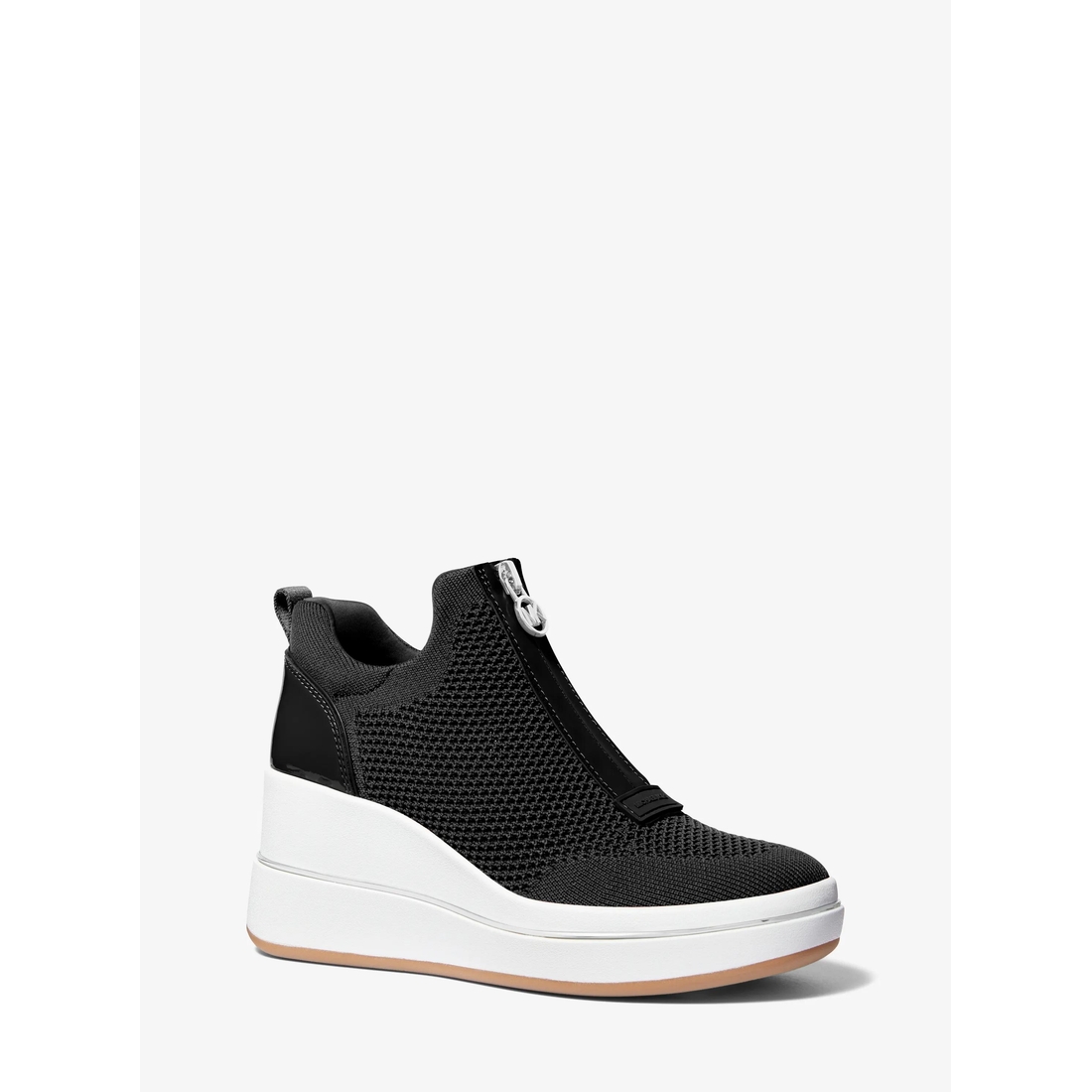 Michael Kors Emmy Mesh Zip-Up Wedge Trainer