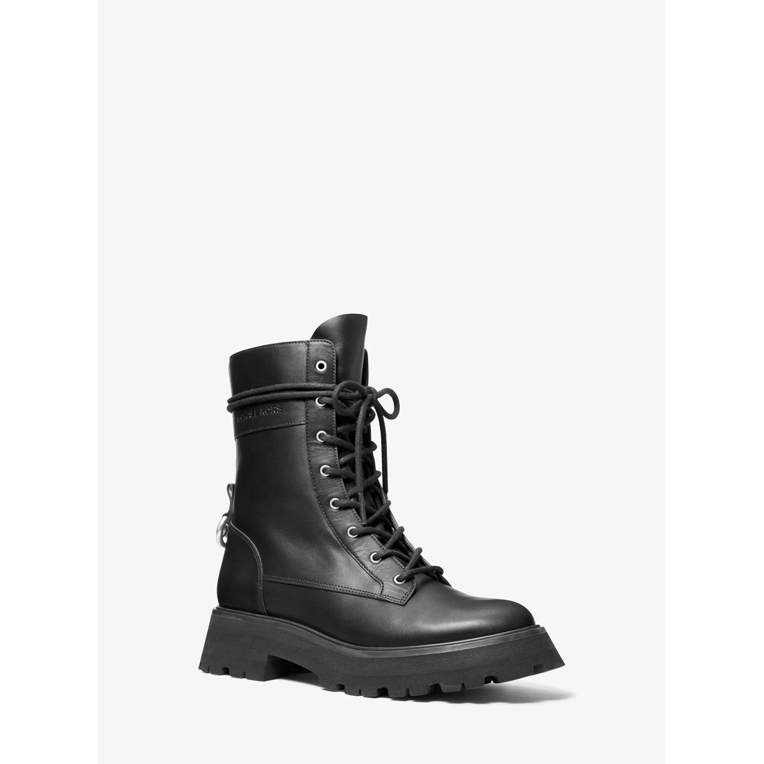 Michael Kors Caleb Leather Combat Boot