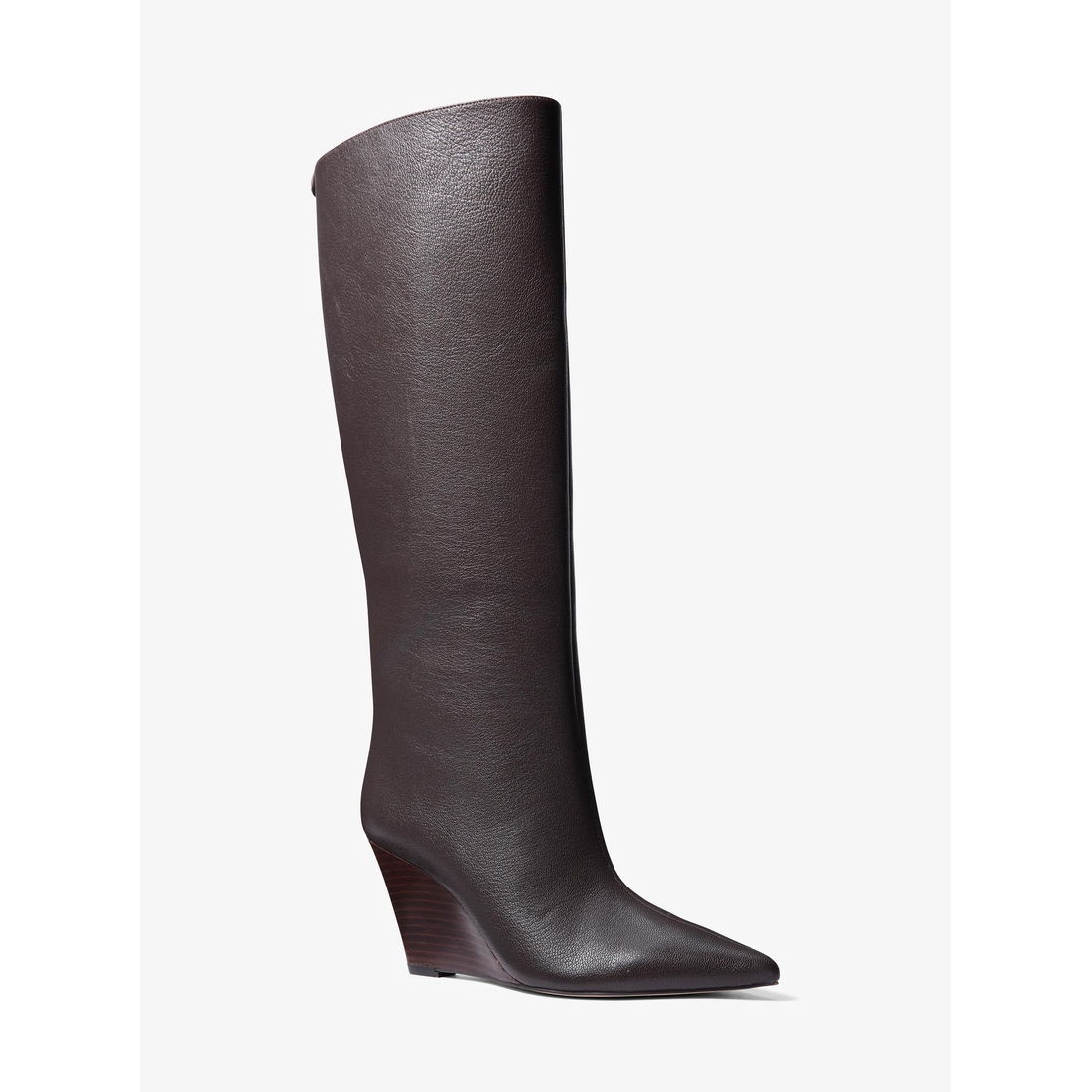 Michael Kors Xandra Leather Wedge Boot