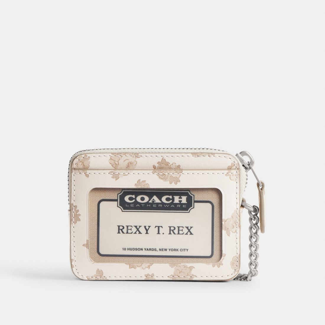 Coach Essential Chain Card Case With Floral Print available