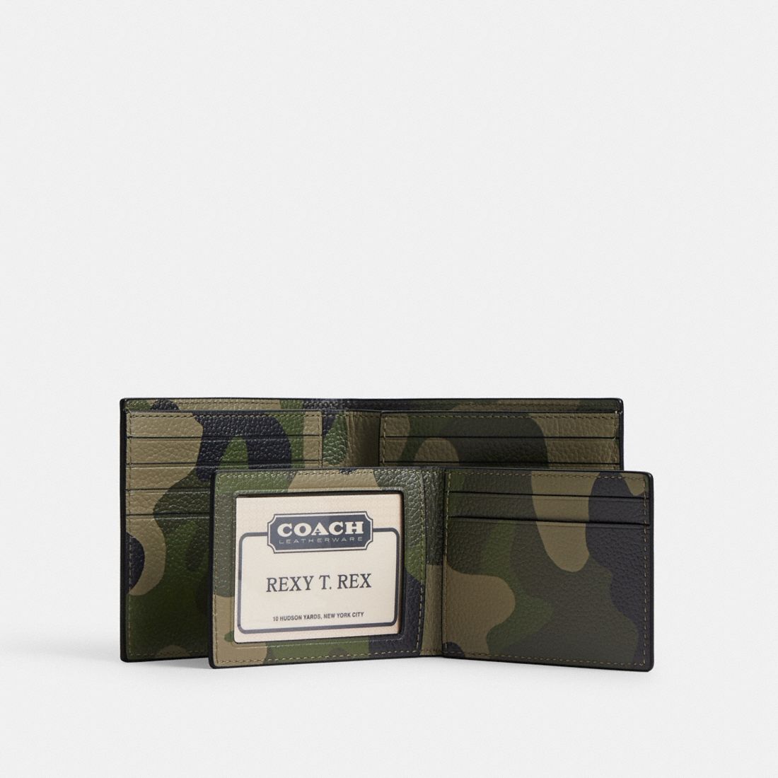 Camouflage coach wallet on sale