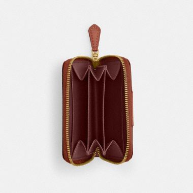 Coach モノグラム ソフトケース Coach Essential Small Zip Around Card Case In Crystal Signature