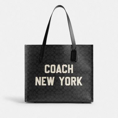 Coach Wesley Tote In Signature Canvas available now at