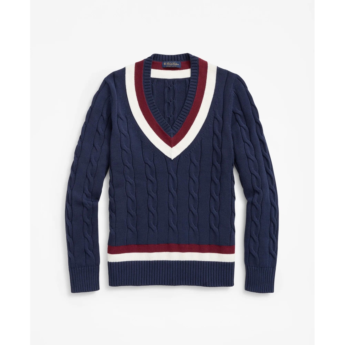 Brooks Brothers Factory Store Vintage-Inspired Tennis V-Neck