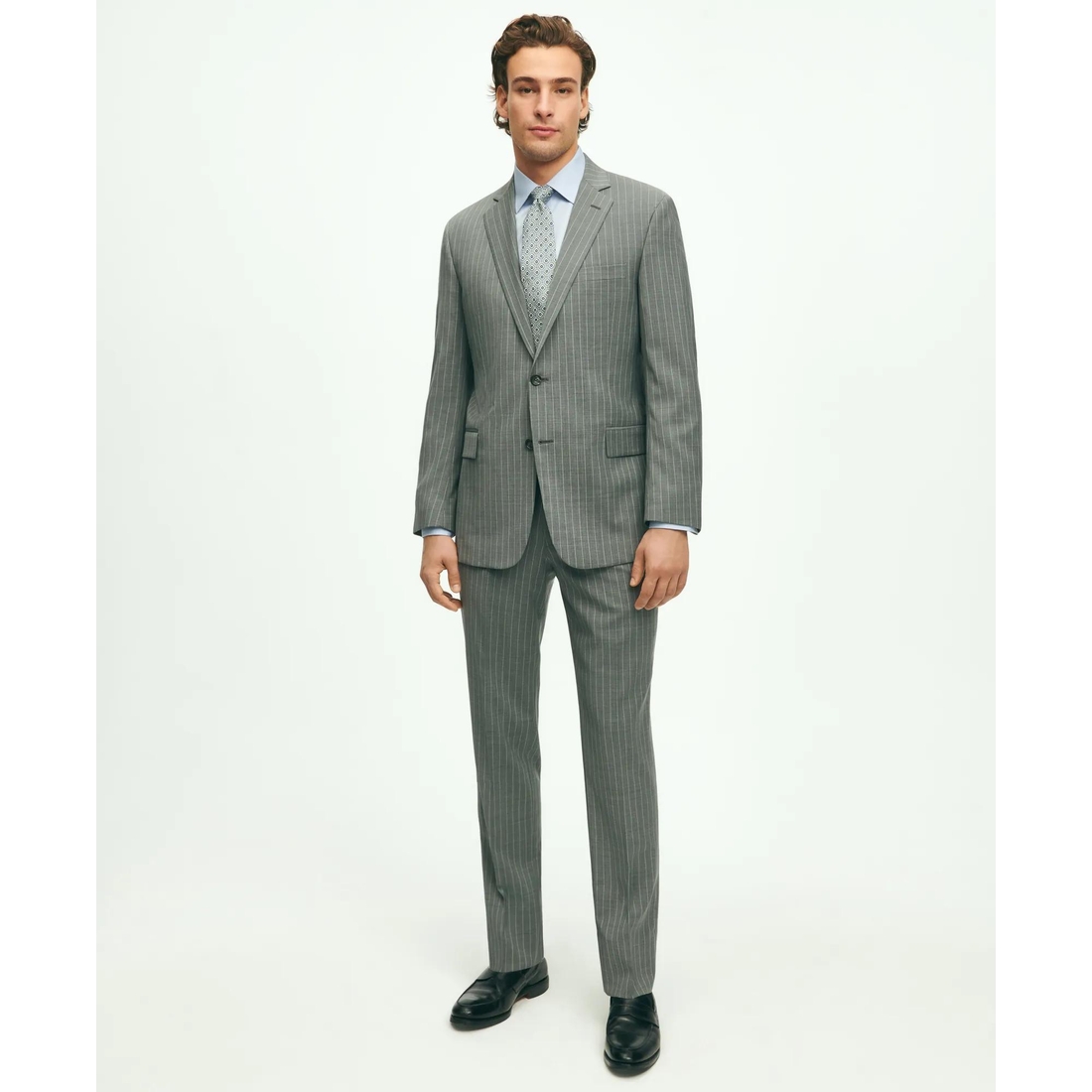 Brooks Brothers Factory Store Regent Fit Wool Pinstripe 1818