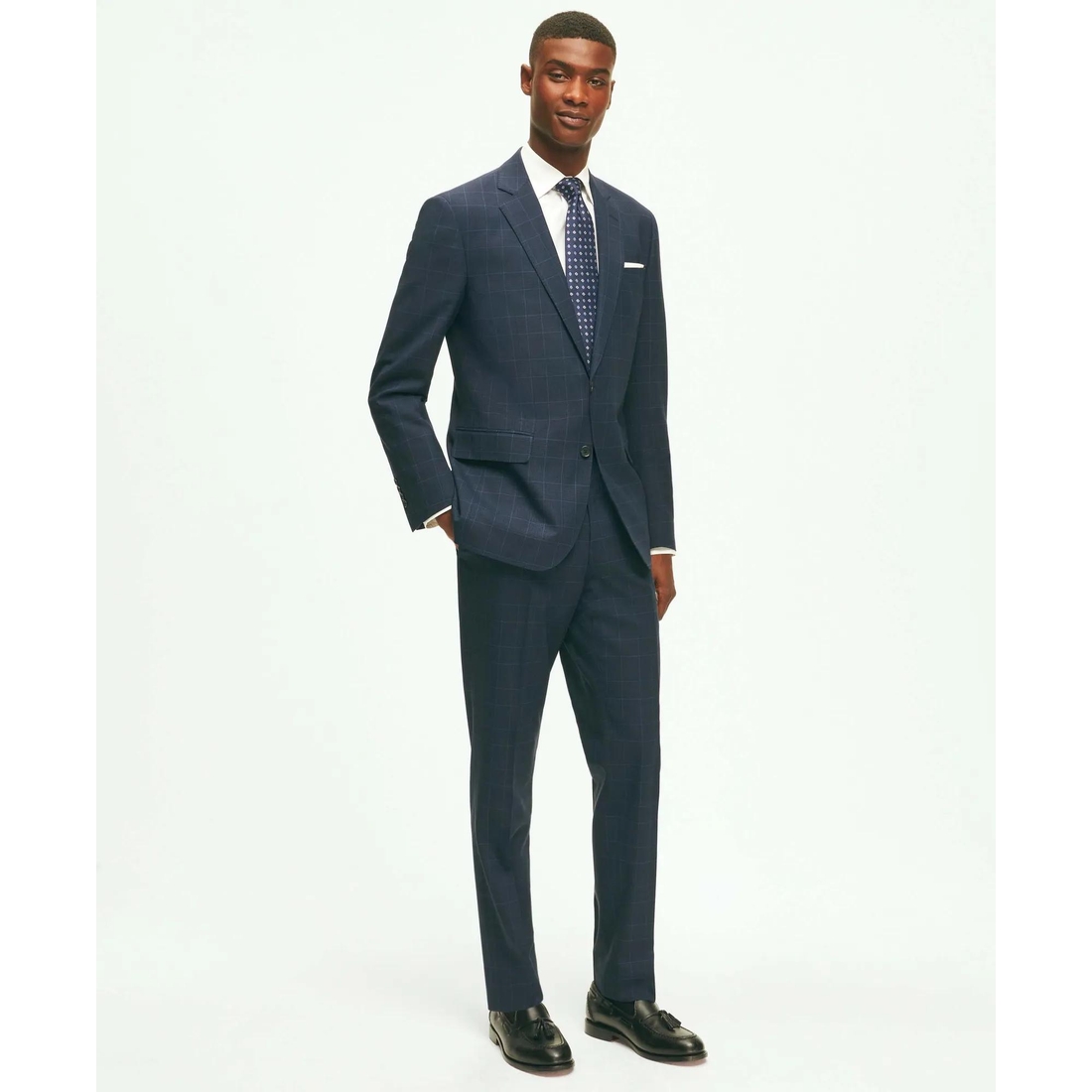 Brooks Brothers Explorer Collection Slim Fit Wool Checked