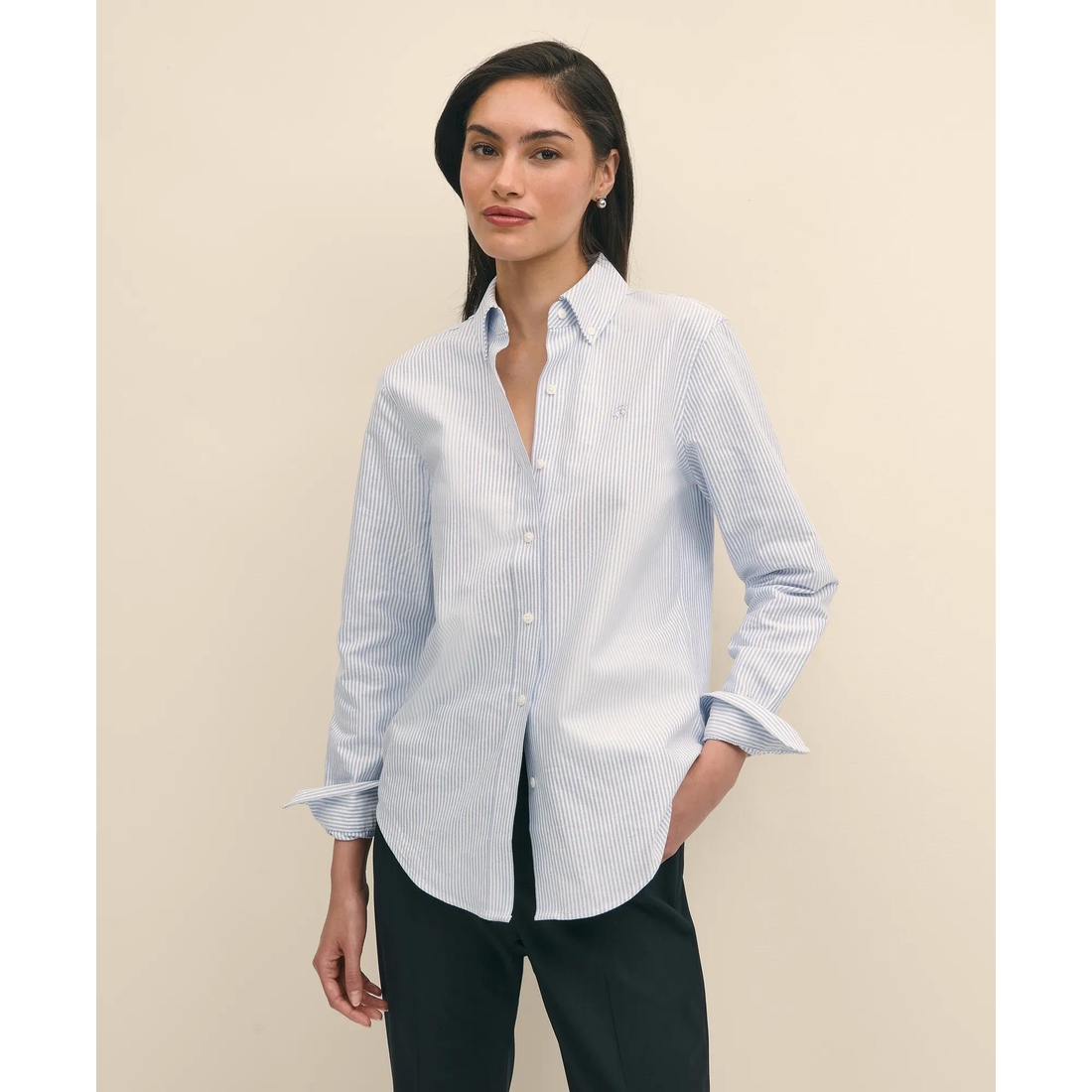 Brooks Brothers Factory Store Classic-Fit Cotton Oxford Stripe Shirt  available now at Round Rock Premium Outlets
