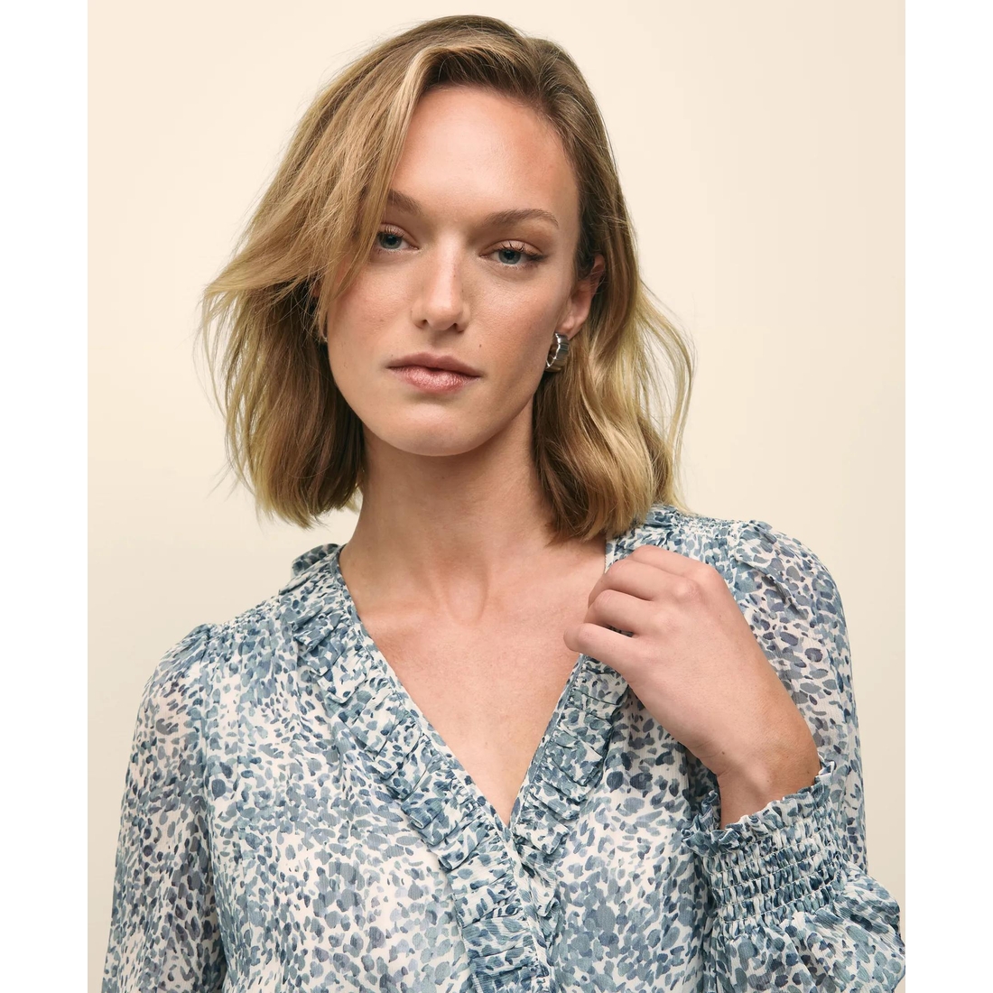 Brooks Brothers Factory Store Chiffon Abstract Print Dress Brooks Brothers Factory Store Chiffon Abstract Print Dress