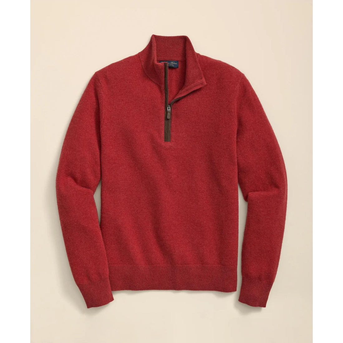 Brooks Brothers Factory Store 3-Ply Cashmere Quarter-Zip Sweater