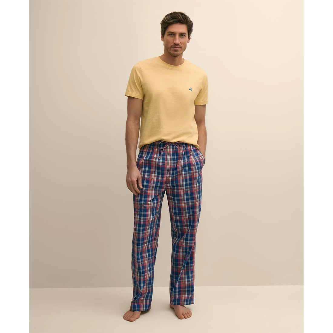 Brooks Brothers Factory Store Cotton Broadcloth Madras Lounge