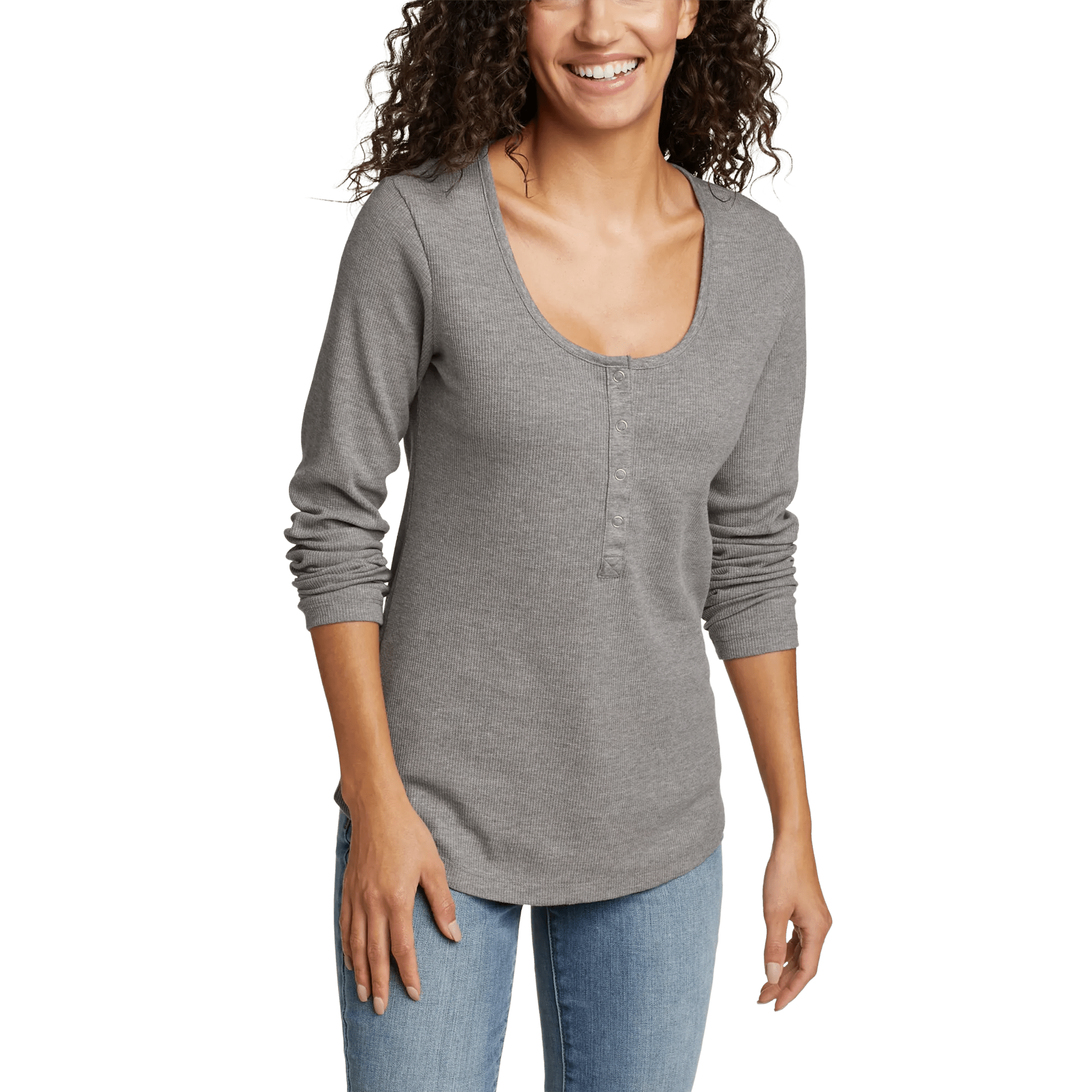 Eddie Bauer Outlet Women s Thermal Snap Henley available now at Concord Mills