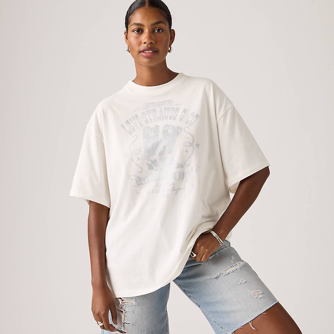 Levi s Graphic Logo Short Stack Tee T-Shirt