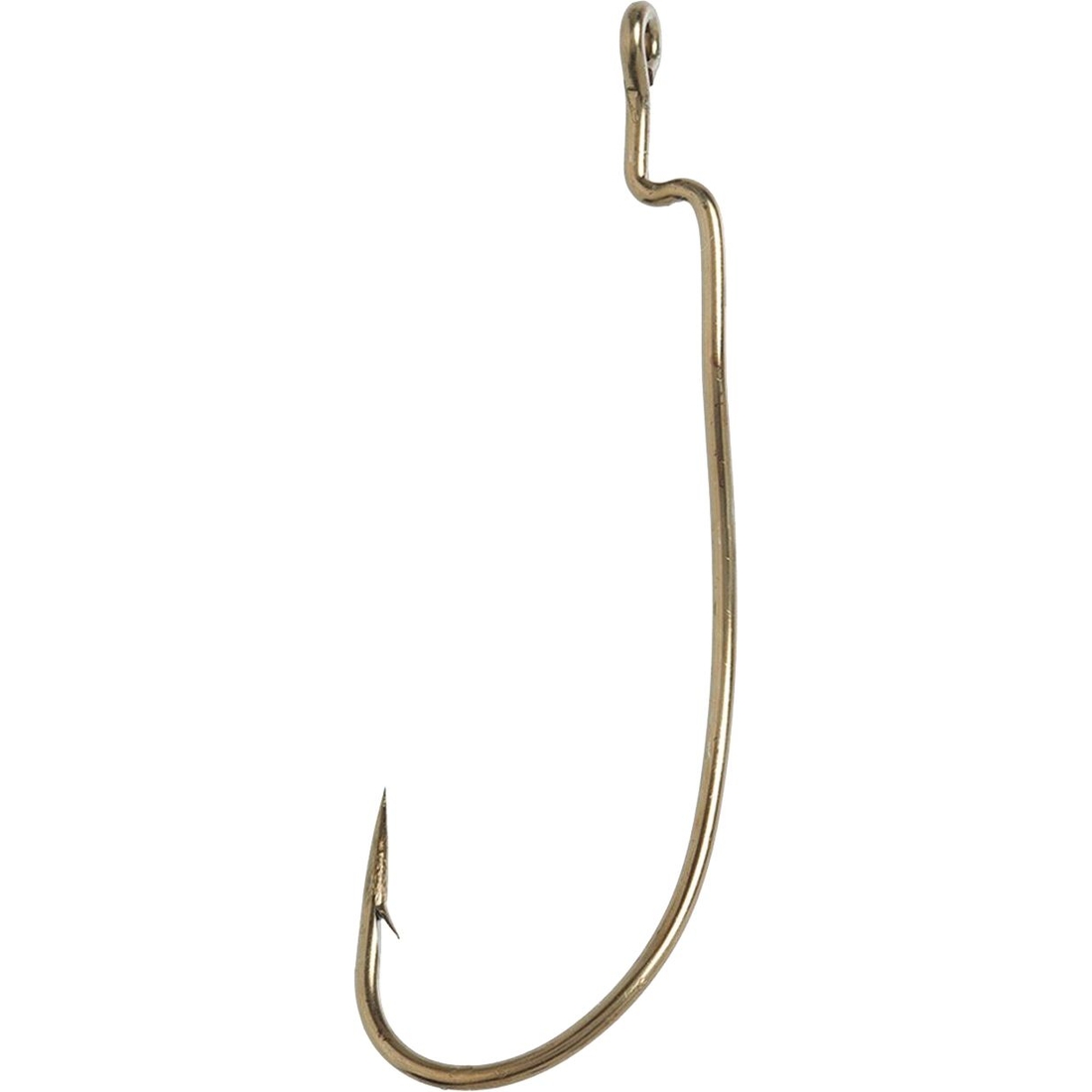 Lazer Sharp Eagle Claw Lazer Sharp Z-Bend Rotating Worm Fish Hooks, Black