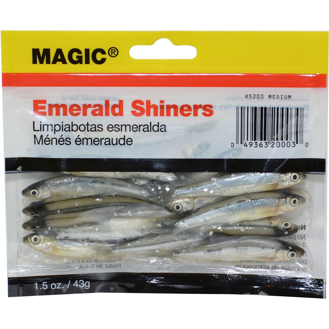 Magic Bait Emerald Shiners, Large, Natural