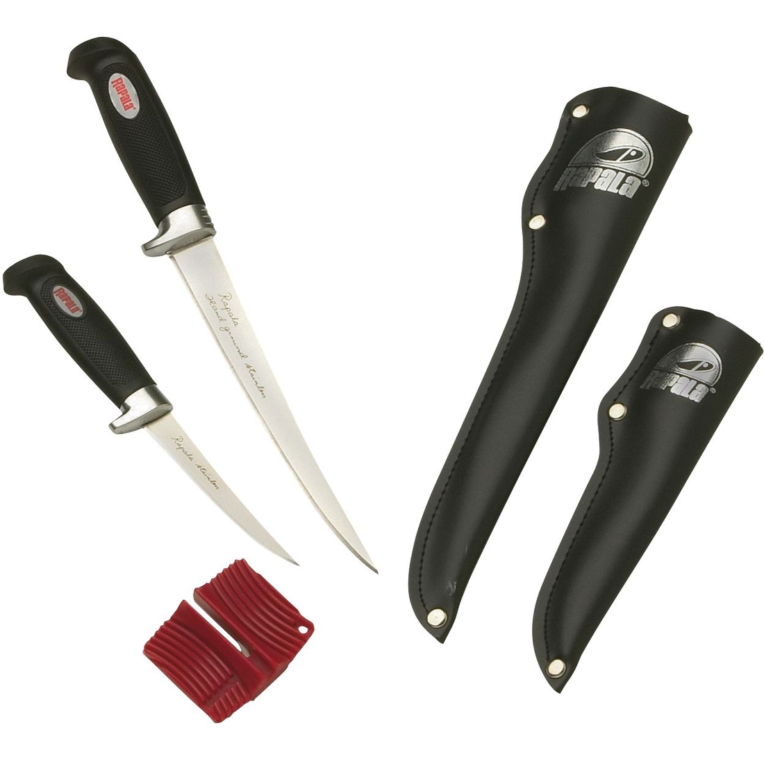 Rapala Soft Grip Fillet Knife Combo, Black