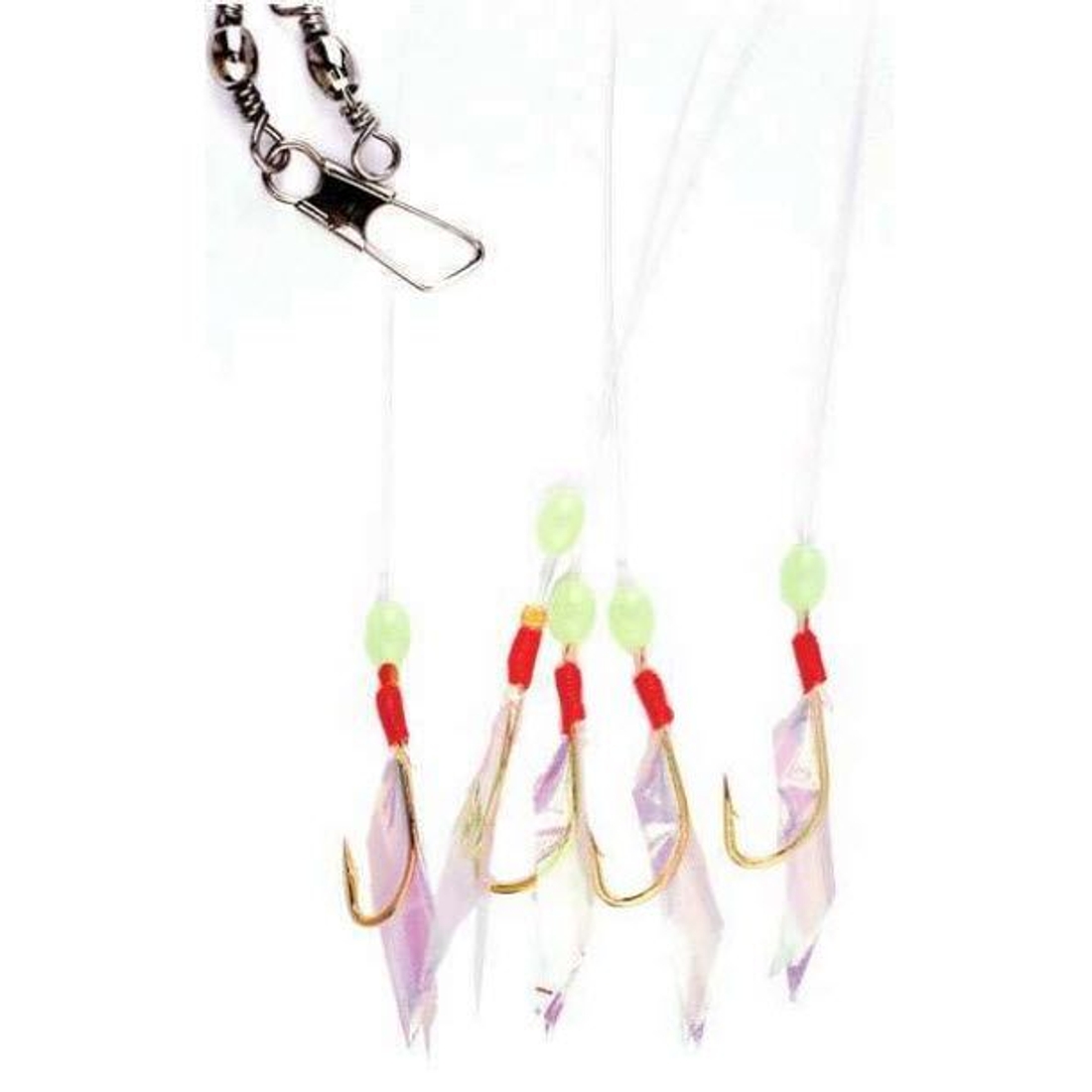 Lazer Sharp Eagle Claw Lazer Sharp Sabiki Bait Rig – 3 Pack, Size 8, Clear