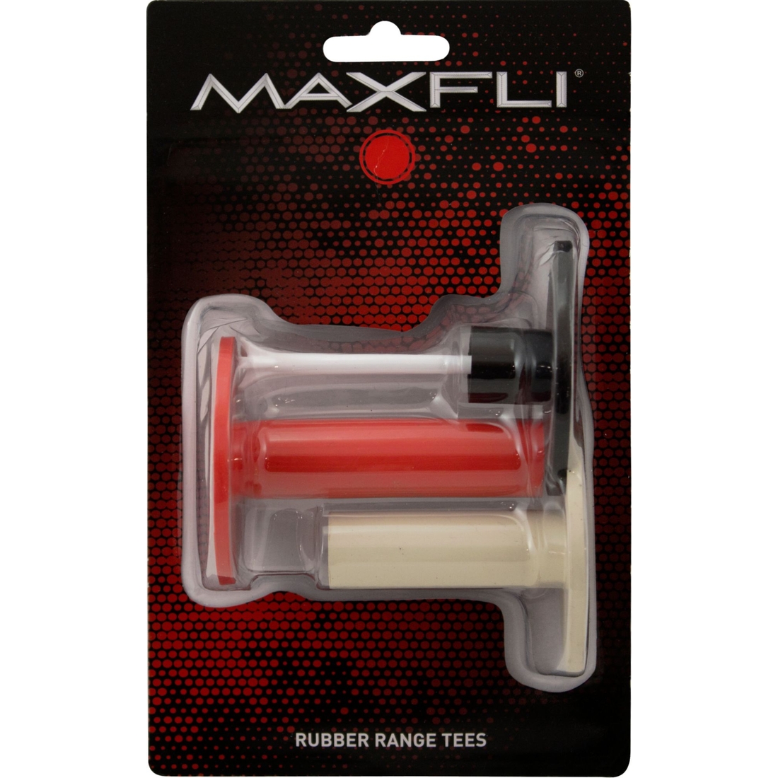 Maxfli Multi-Length Rubber Range Tees – 3-Pack
