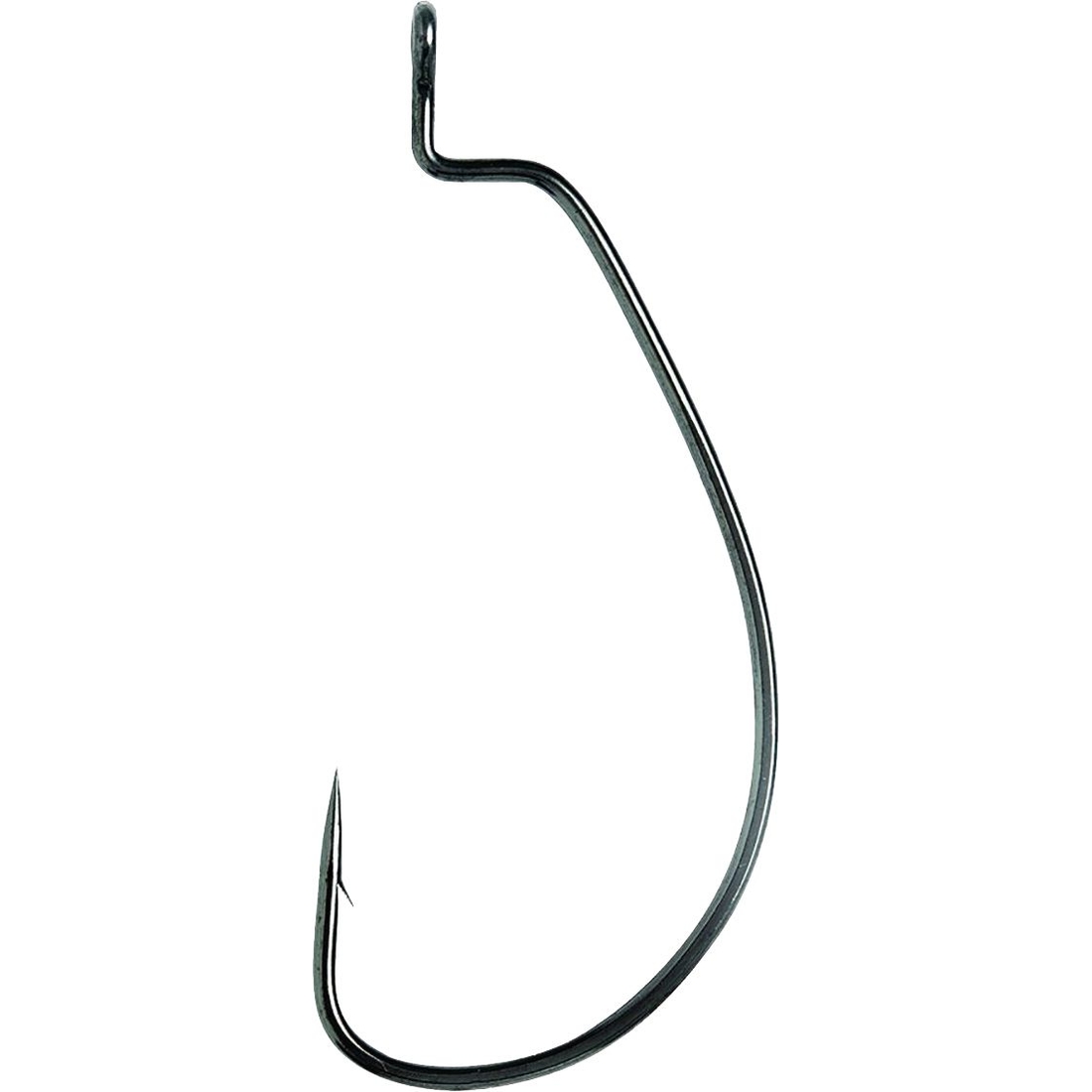 Lazer Sharp Eagle Claw Lazer Sharp Extra Wide Gap Worm Fish Hooks, Black