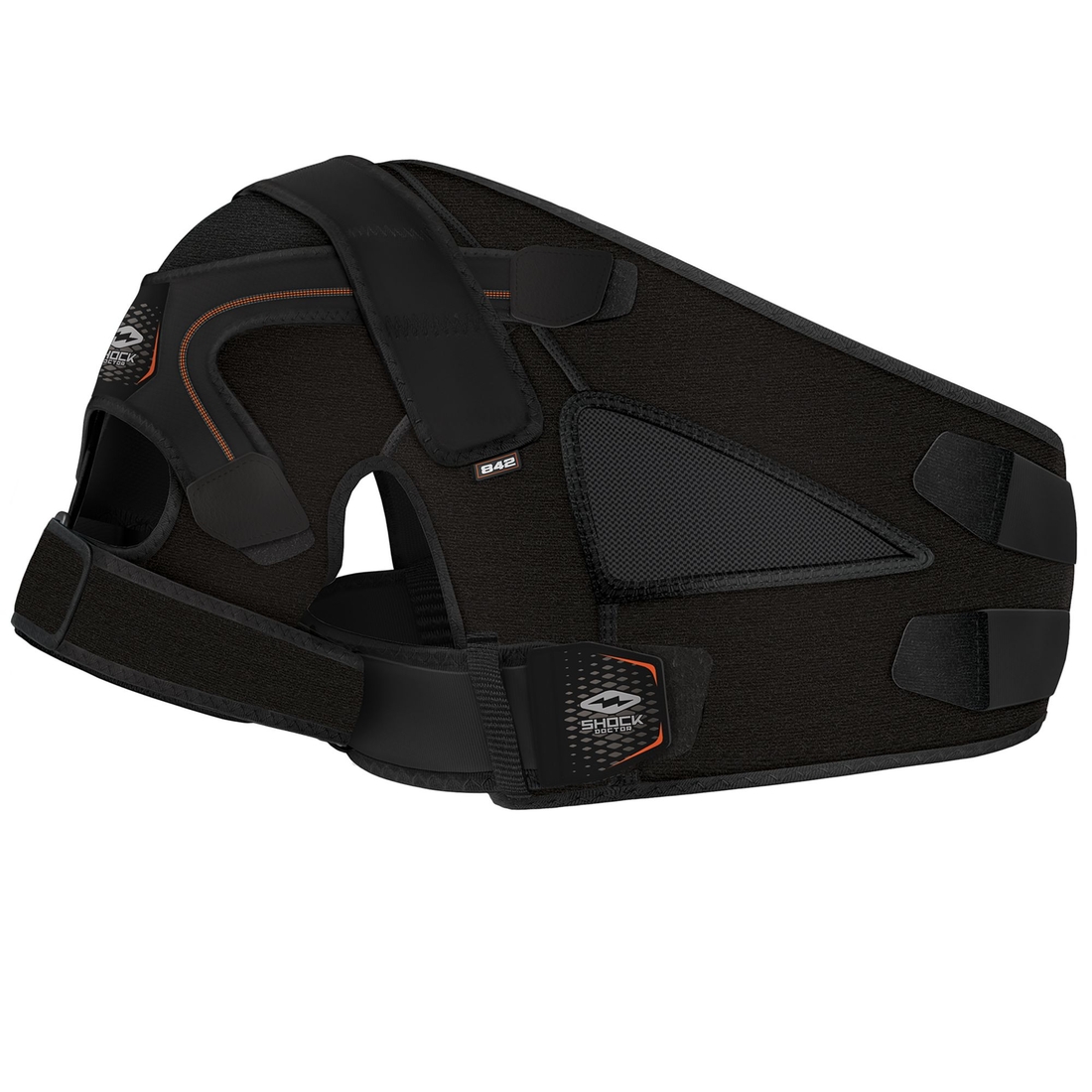 Shock Doctor Shoulder Support Brace w/ Stability Control Strap System, L/XL, Black