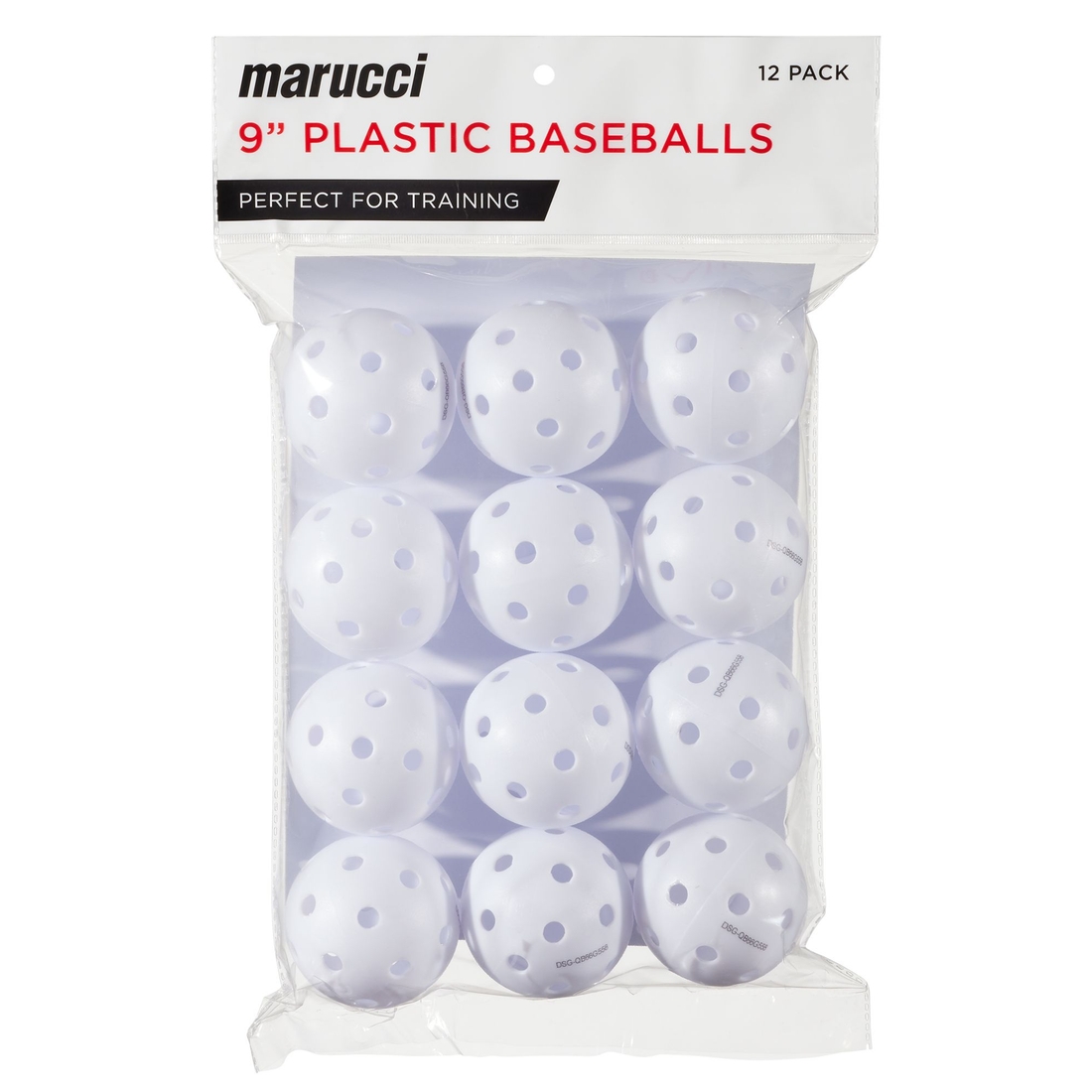 Marucci 9" Plastic Training Baseballs - 12 Pack