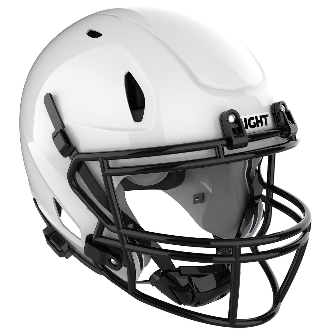 Light Helmets Varsity LS2 Composite Shell Football Helmet, Large, Gloss White