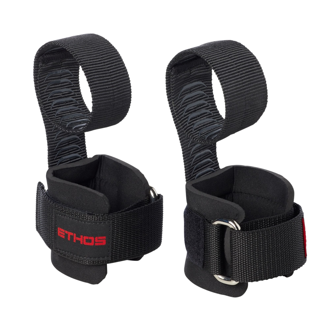 Ethos Lifting Strap with Rubber Grip, Black