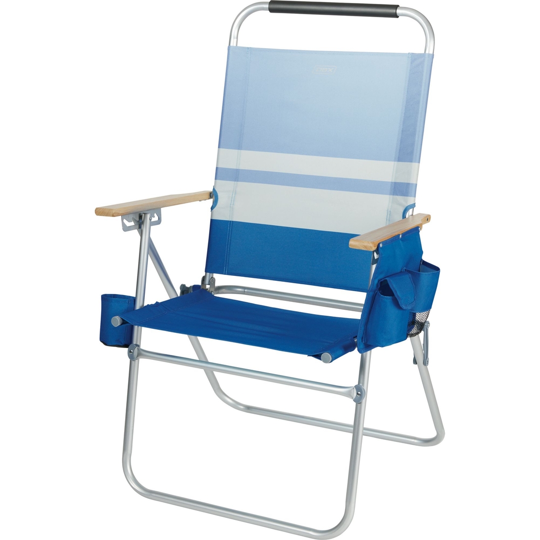 Dbx High Profile Beach Chair, Blue Stripe