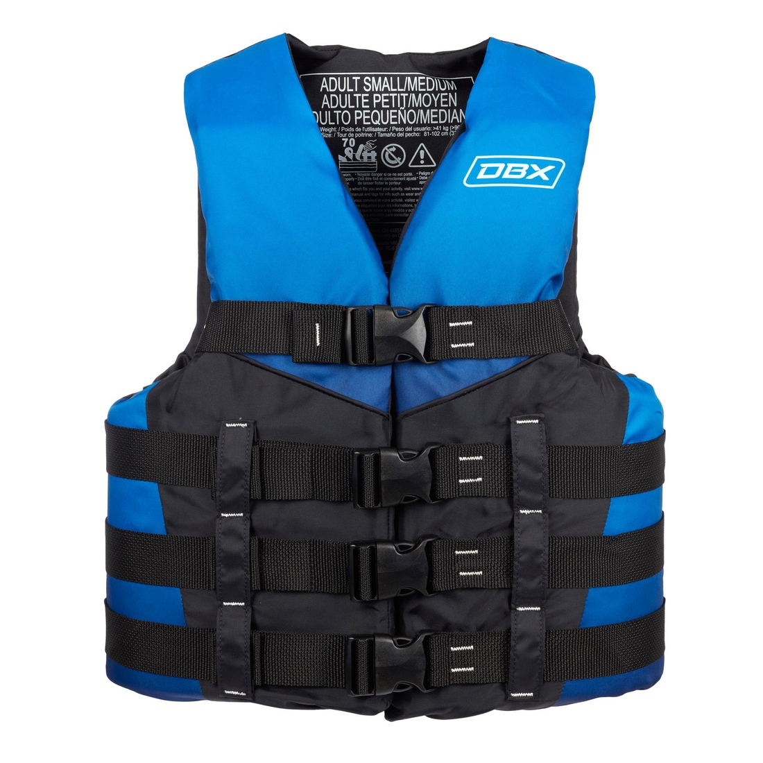 Dbx Men's Gradient Nylon Personal Floatation Device, L/XL, Blue