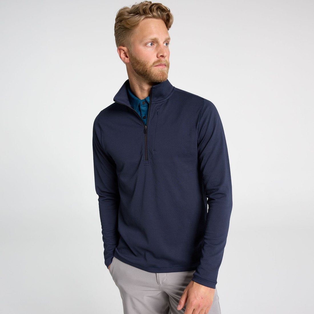 Vrst Men's Element Textured 1/4 Zip Golf Pullover
