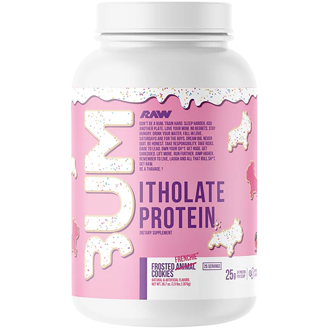 Raw CBUM Itholate Protein - 25 Servings, Grass