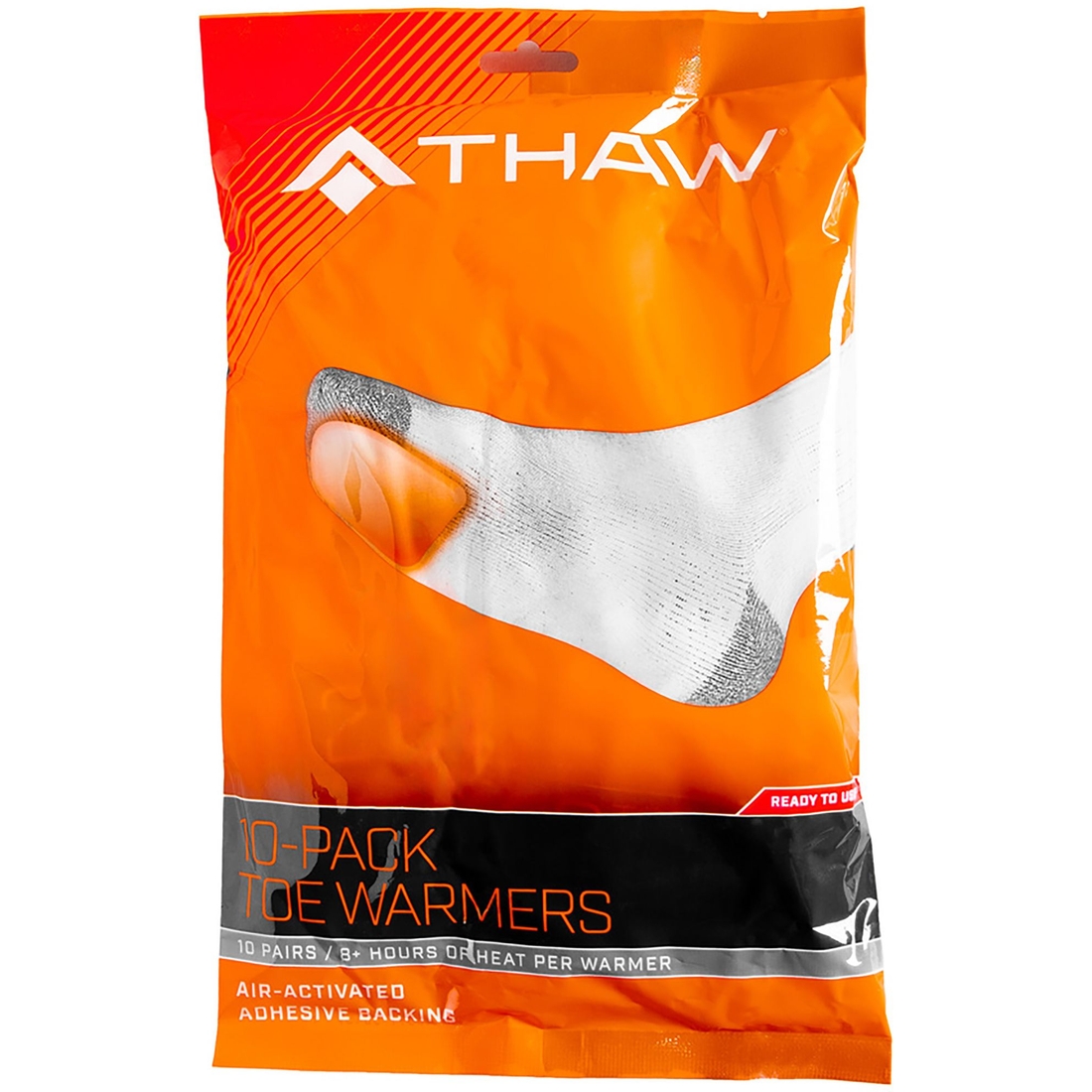 Thaw Disposable Toe Warmers 10-Pack, Black