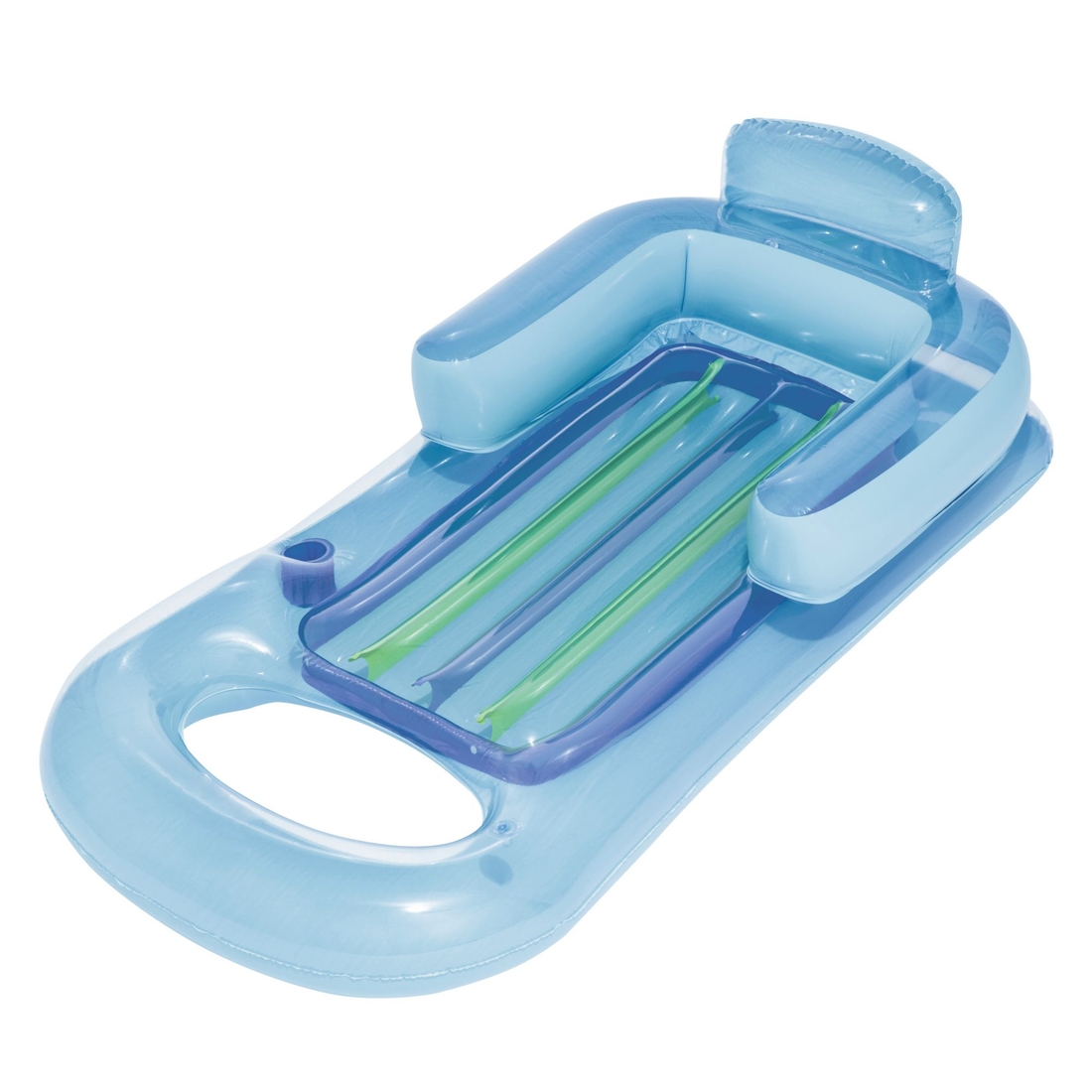 Dsg Inflatable Lounge Float, Blue/Green