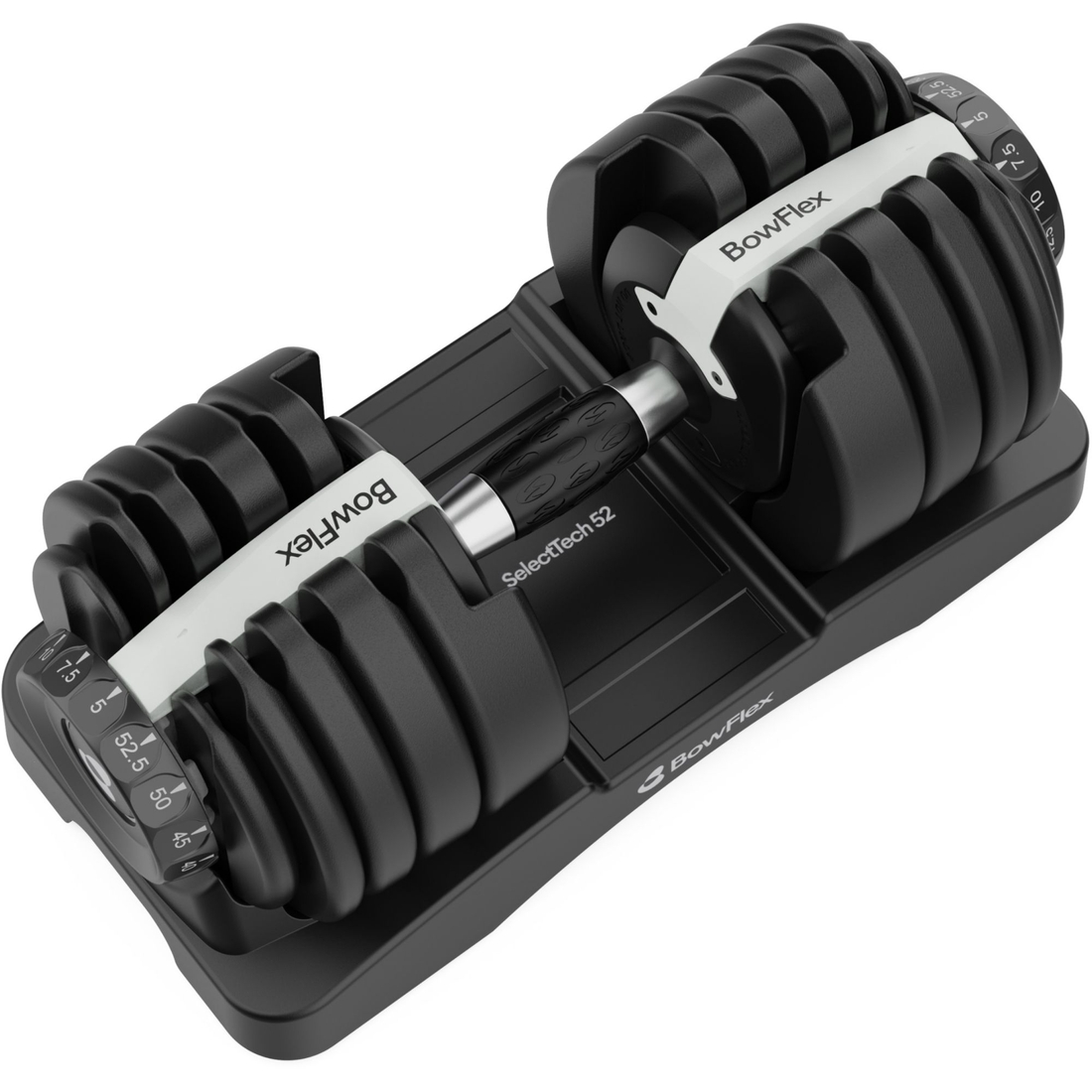 Bowflex SelectTech 52 Dumbbell – Single, Black
