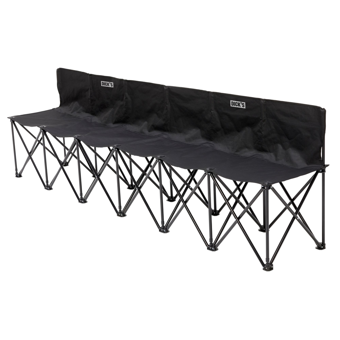 Dick's Sporting Goods 6-Person Sidelines Bench, Black