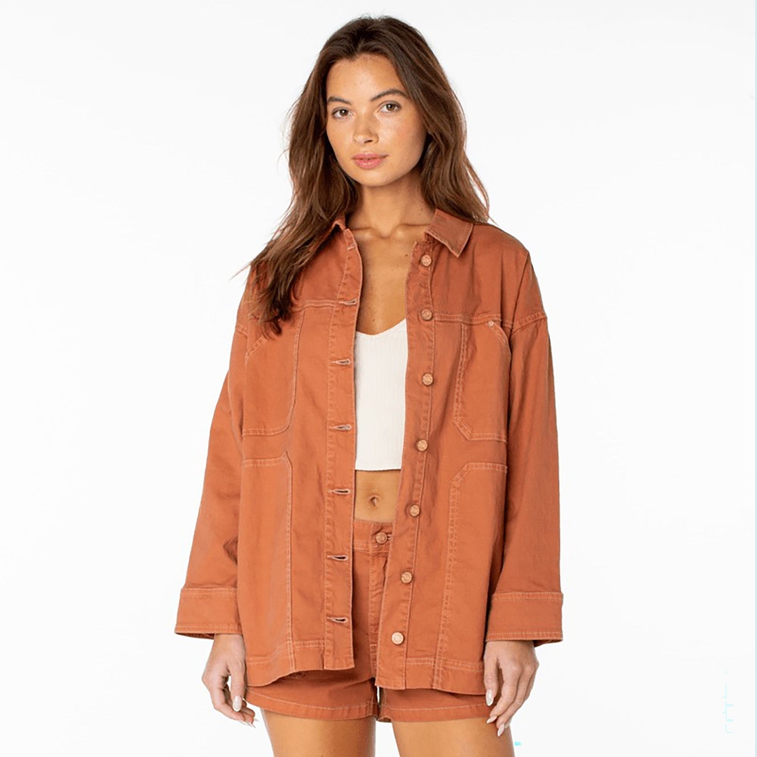 Roxy Women's Lost Treasure Jacket, Chutney Solid