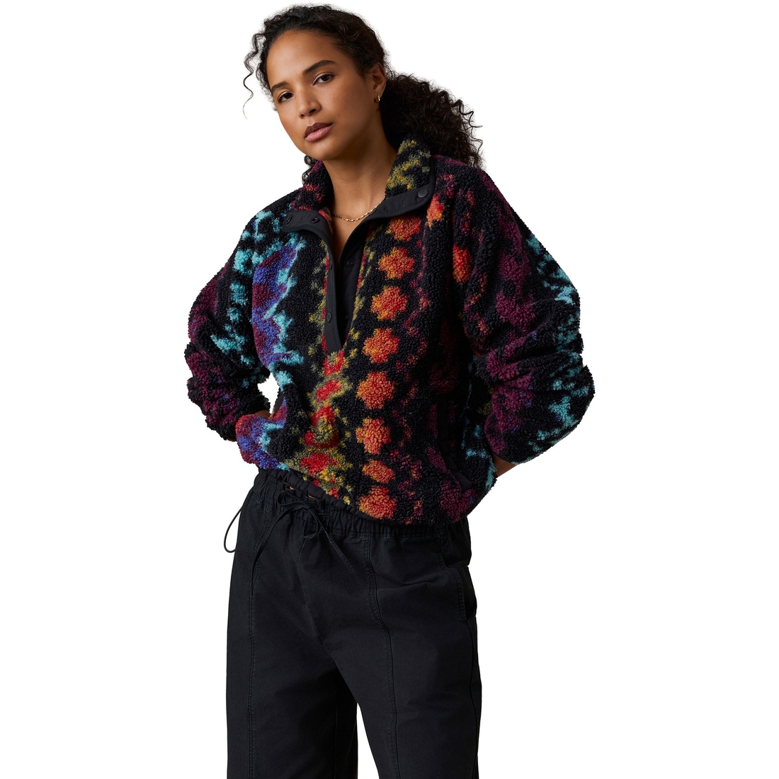 Faherty Women's Fireside Fleece Pullover, Harbor Lights
