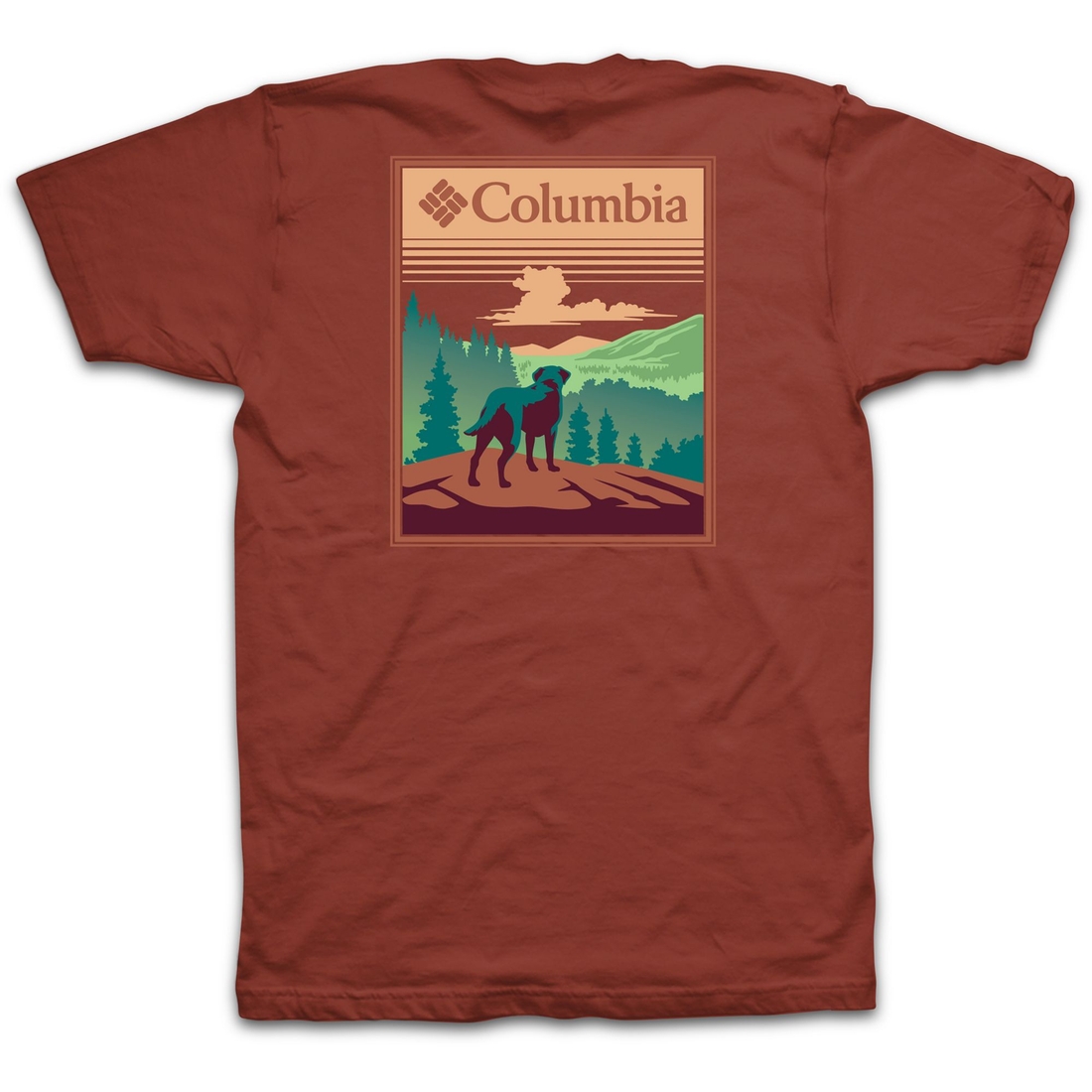 Columbia Men's Offleash Tee, Red Oxide