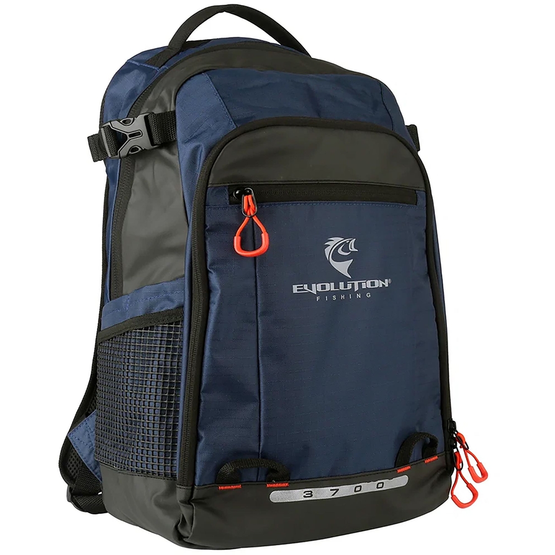Evolution 3700 Smallmouth Backpack with 1 Tackle Tray, Kids, Navy