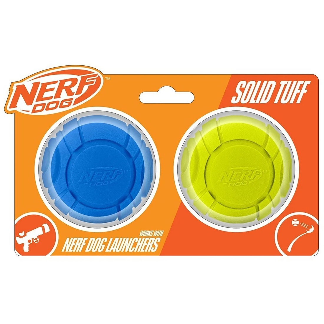 Nerf Dog Solid Tuff Sonic Ball 2.5" - 2 Pack